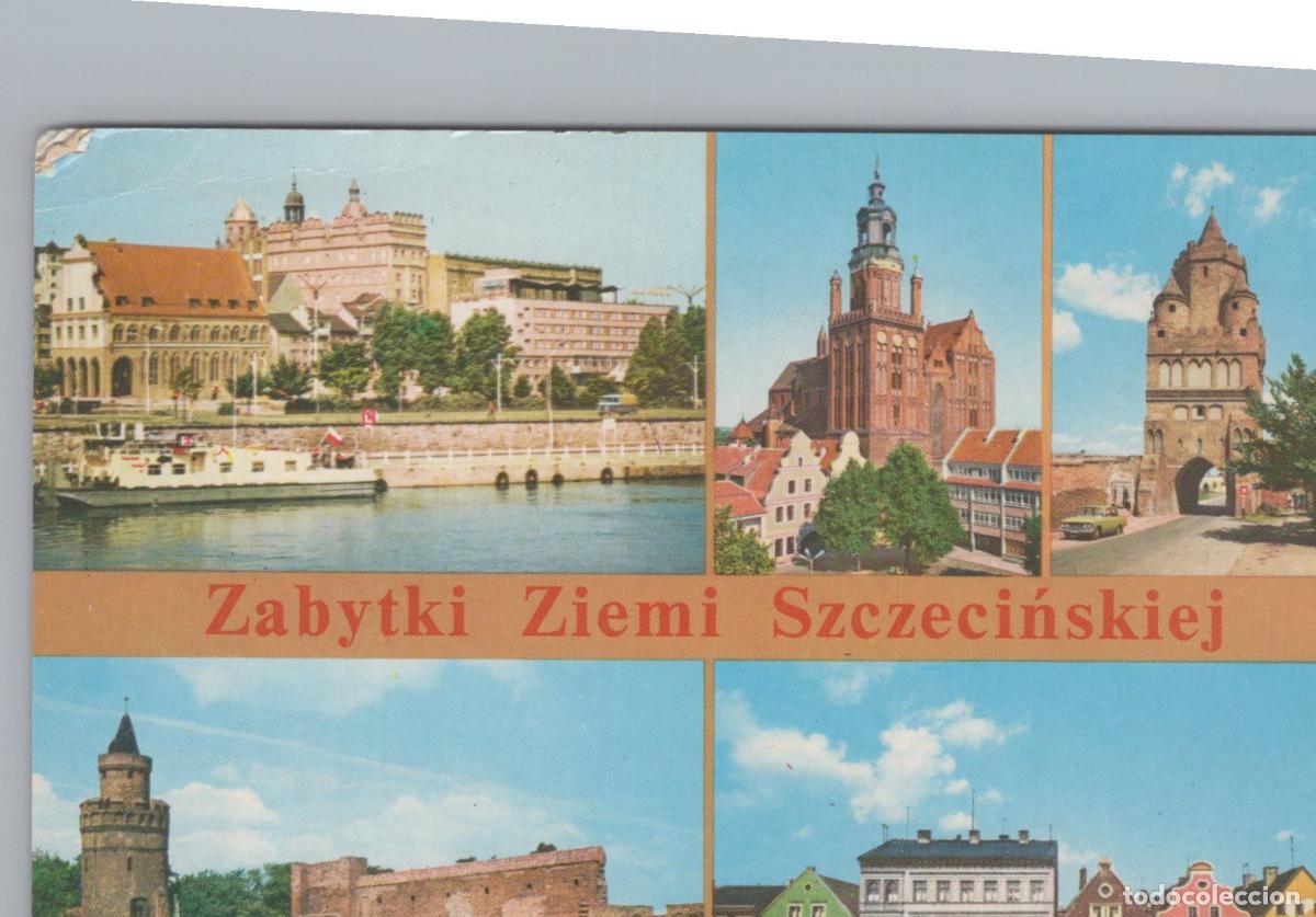 Postcards: Poland Szczecin Multi View Architecture River City Gate Old Town *YAN950