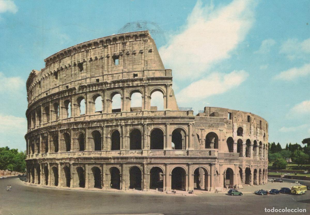 Postcards: Italy Rome Colosseum Ancient Roman Amphitheater Architecture *YAN960
