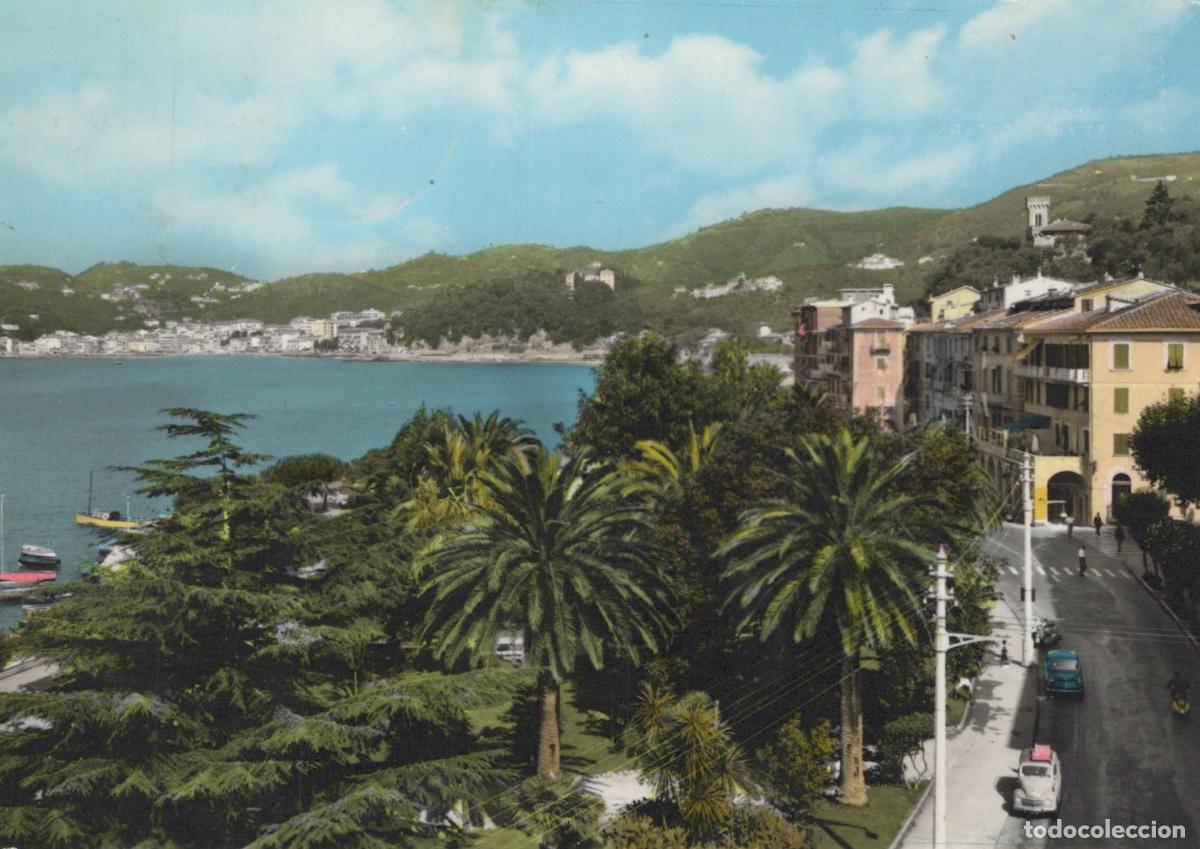 Postcards: Italy Lerici Panoramic View of Coastal Town Bay and Palm Real Photo *YAN964