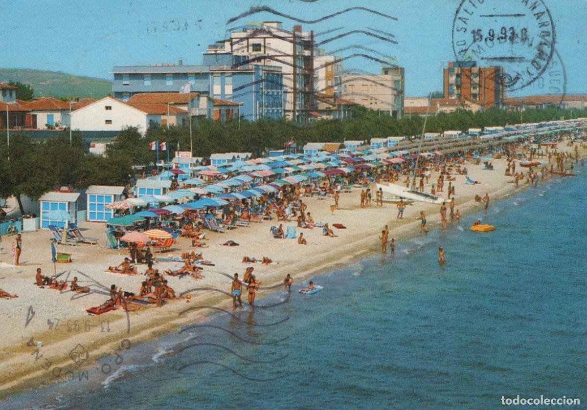 Postcards: Italy Marotta Beach Scene With Hotels and Bathers *YAN707