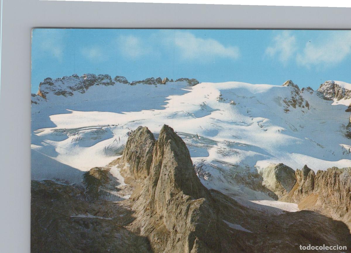 Postcards: Italy Alleghe Snow Capped Marmolada Mountain in the Dolomites *YAN980