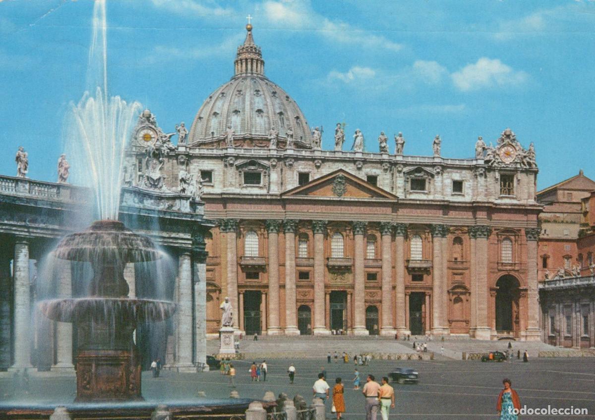 Cartes Postales: Vatican City Vatican City St Peter S Basilica Fountain Rome Italy *YAN996