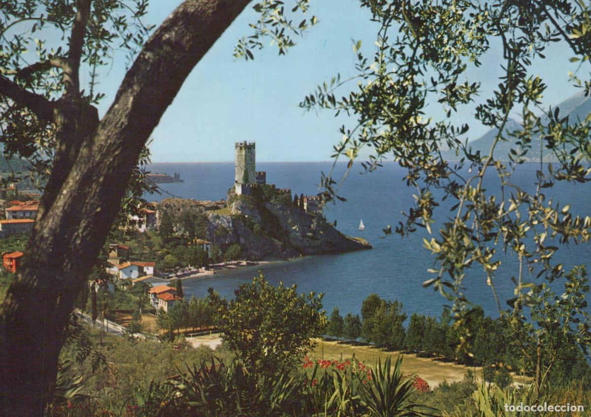 Cartes Postales: Italy Malcesine Lake Garda Castle Picturesque Spot Vintage *YAN737
