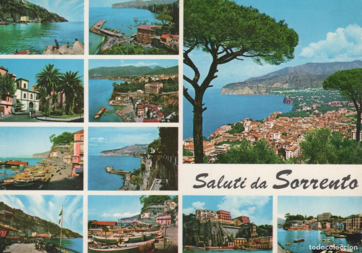 Cartes Postales: Italy Sorrento Coastal Town Bay Views Multi View *YAN756