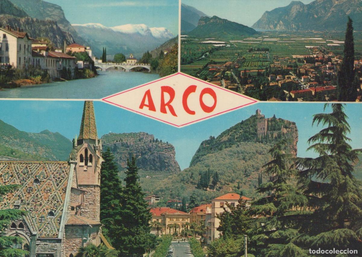 Postcards: Italy Arco Multi View Town River Valley Castle Church Landscape *YAN807