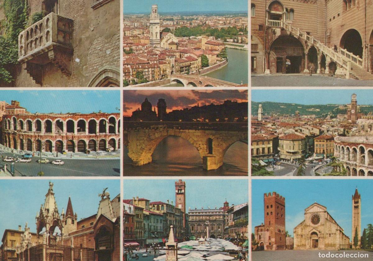 Postales: Italy Verona Multi View Arena Juliet S Balcony Bridges *YAN851