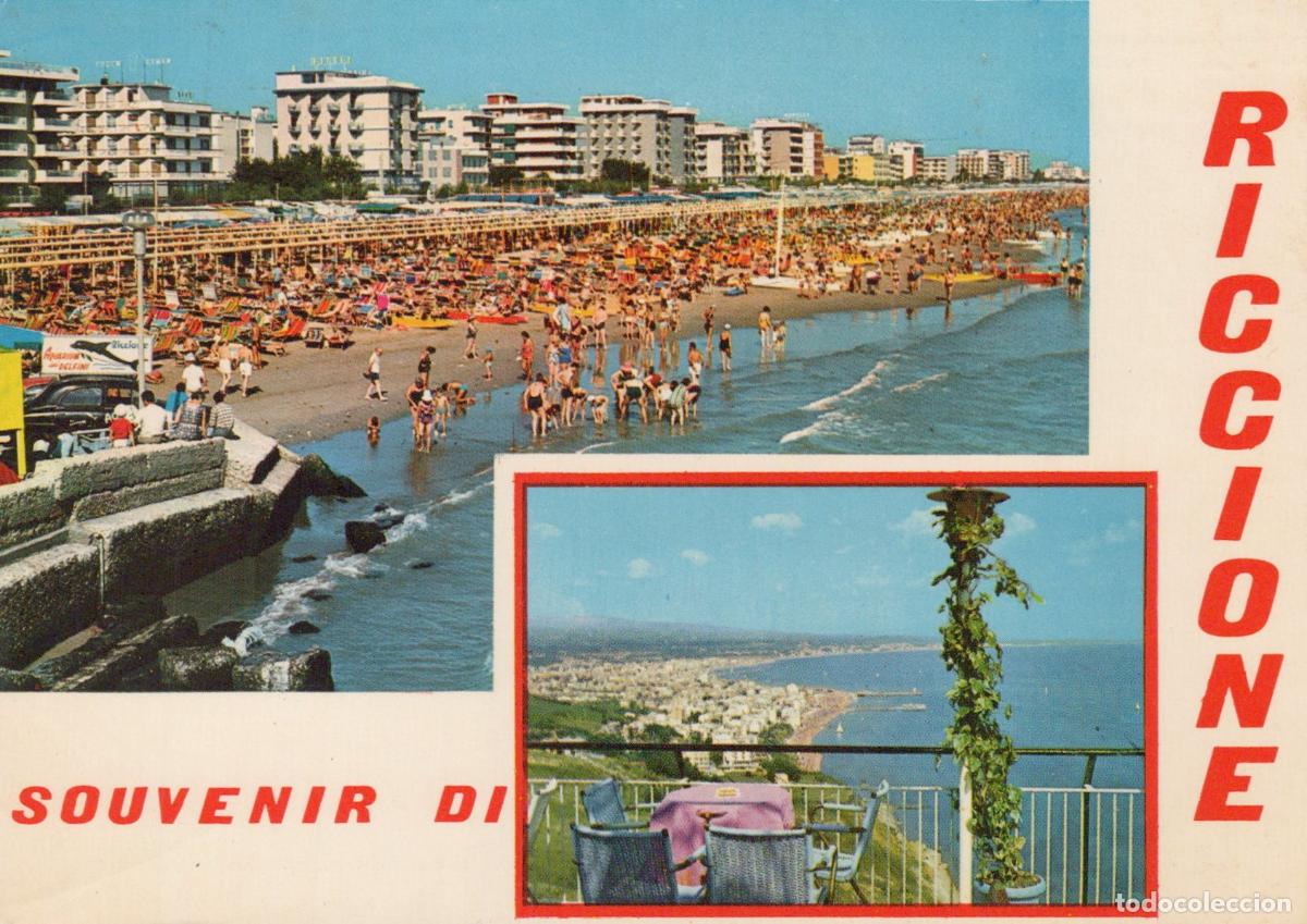 Postales: Italy Riccione Beach and Panoramic View *YAN856