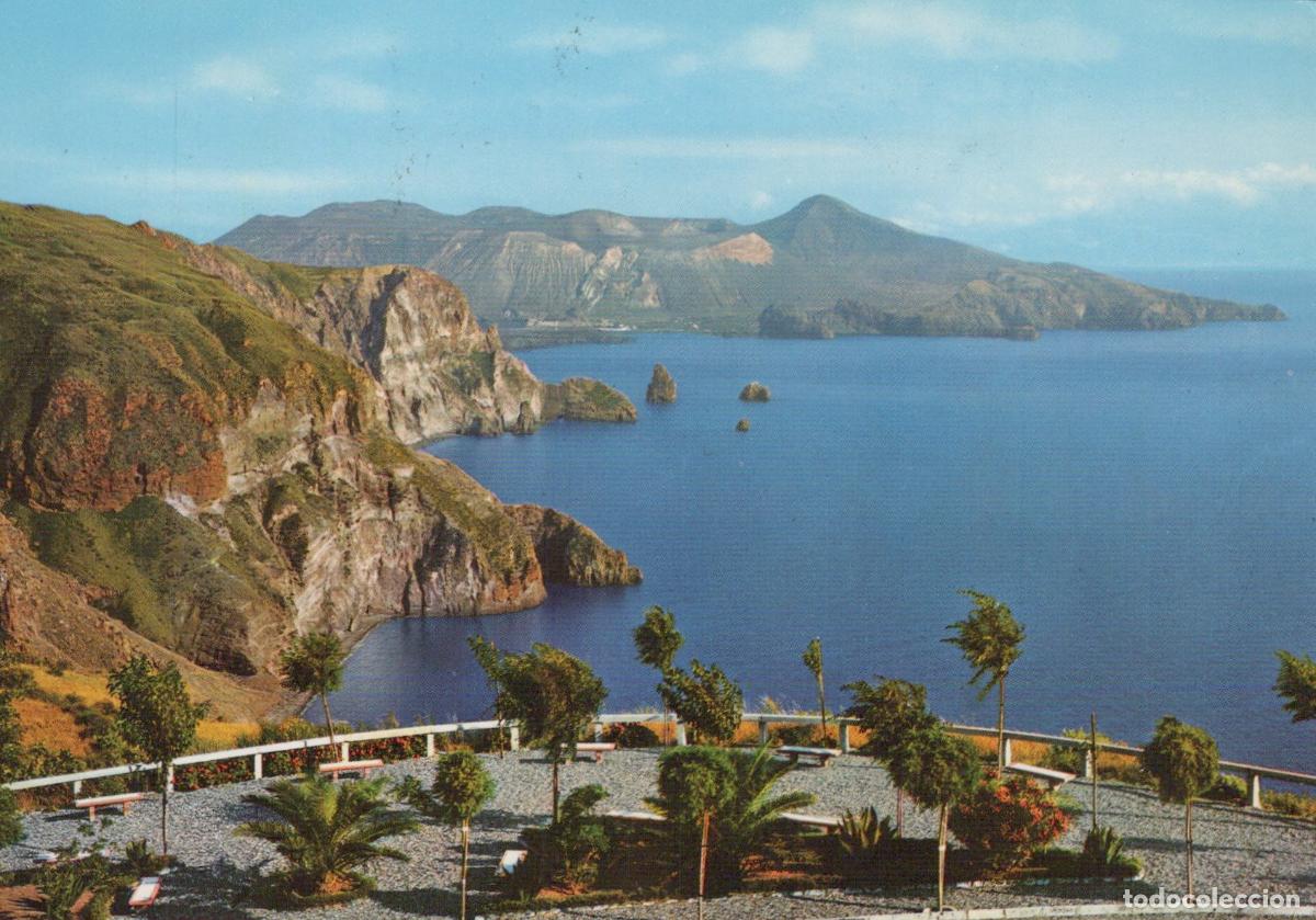 Postales: Italy Lipari Island Quattrocchi View of the Coastline and Sea *YAN912