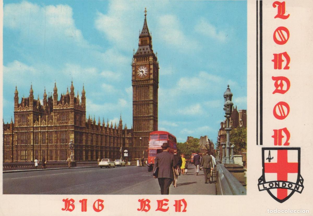 Postales: United Kingdom London Big Ben Houses of Parliament Westminster Bridge *YAN938