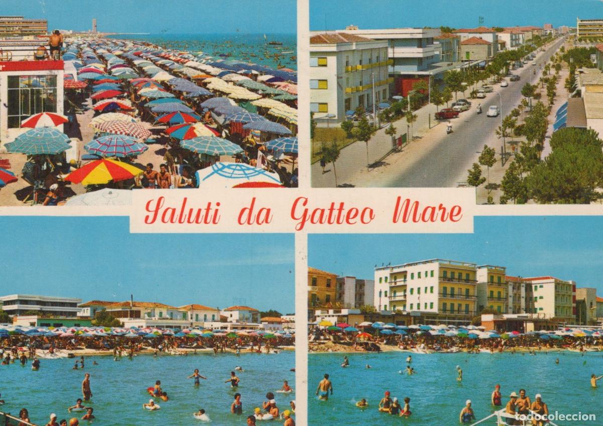 Postales: Italy Gatteo Mare Beach Town Views Adriatic Coast *YAN937