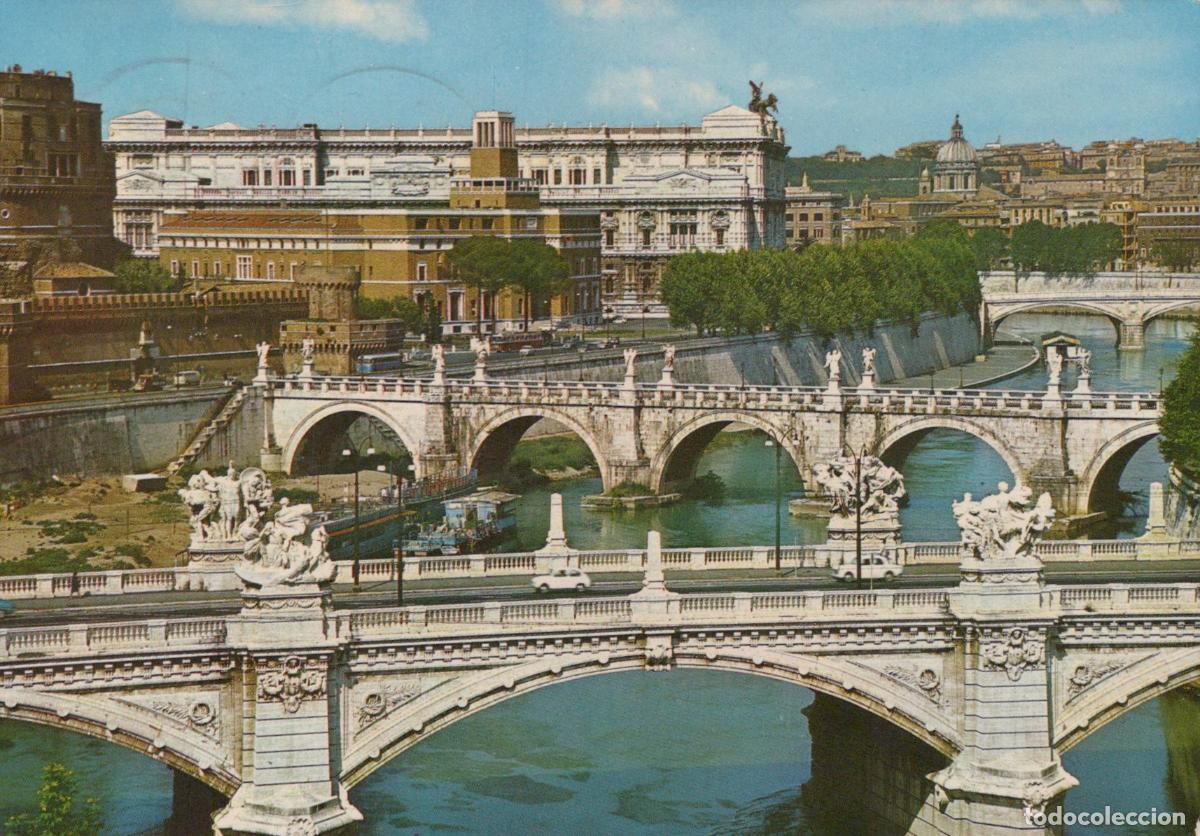 Postales: Italy Rome Ponte Vittorio S Angelo Umberto I Bridges River Tiber *YAN957