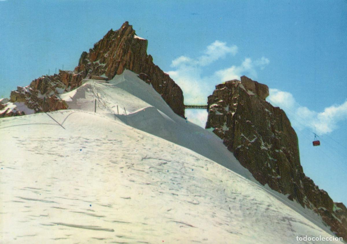 Postales: Italy Courmayeur Mont Blanc Cable Car and Aiguille du MIDI *YAN972