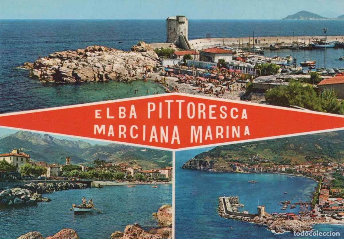 Cartes Postales: Italy Marciana Marina Elba Picturesque Seaport Coastal Views Unposted *YAP006
