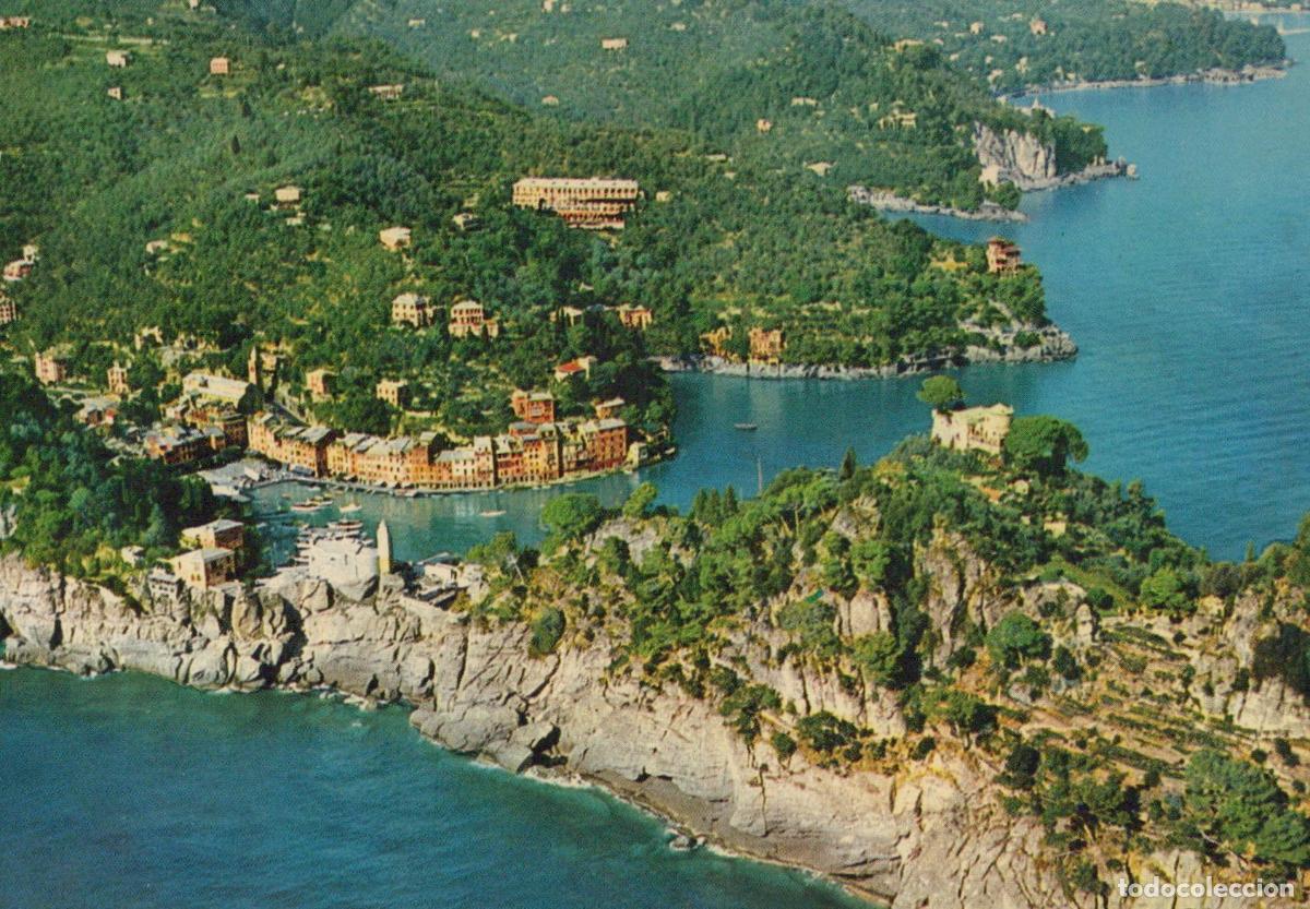 Postkarten: Italy Portofino Golfo del Tigullio Aerial View Coastal Village Unposted *YAP023