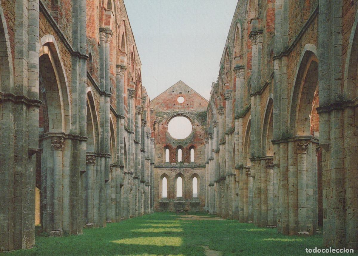 Postkarten: Italy Chiusdino Siena Abbey of San Galgano Ruins Medieval Unposted *YAP028