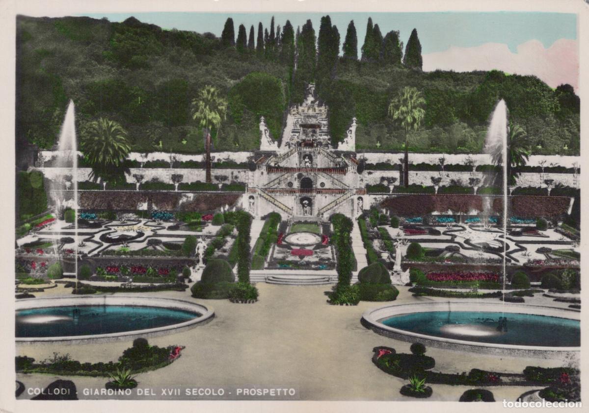 Postkarten: Italy Collodi Garden of the 17th Century Prospect Real Photo Unposted *YAP036