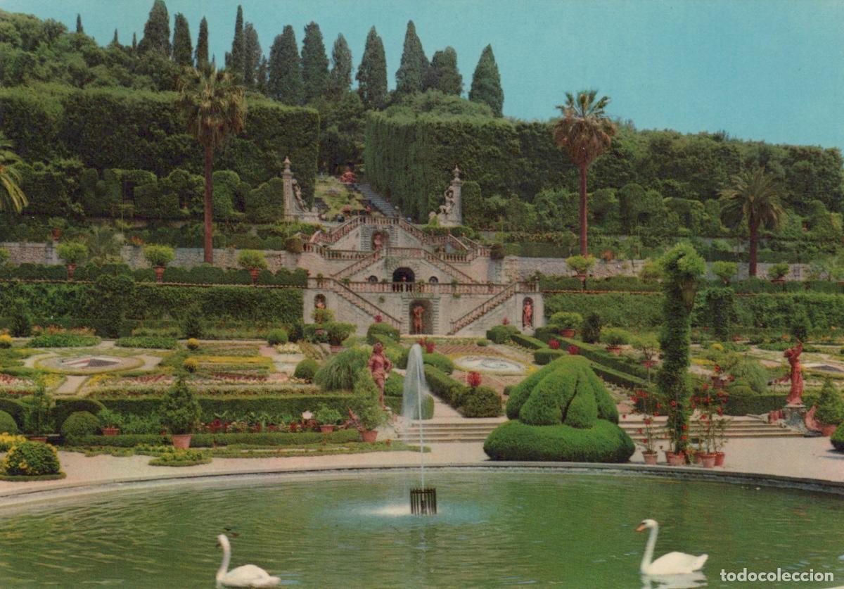 Postkarten: Italy Collodi Villa Garzoni Gardens Fountain Swans Formal Unposted *YAP045