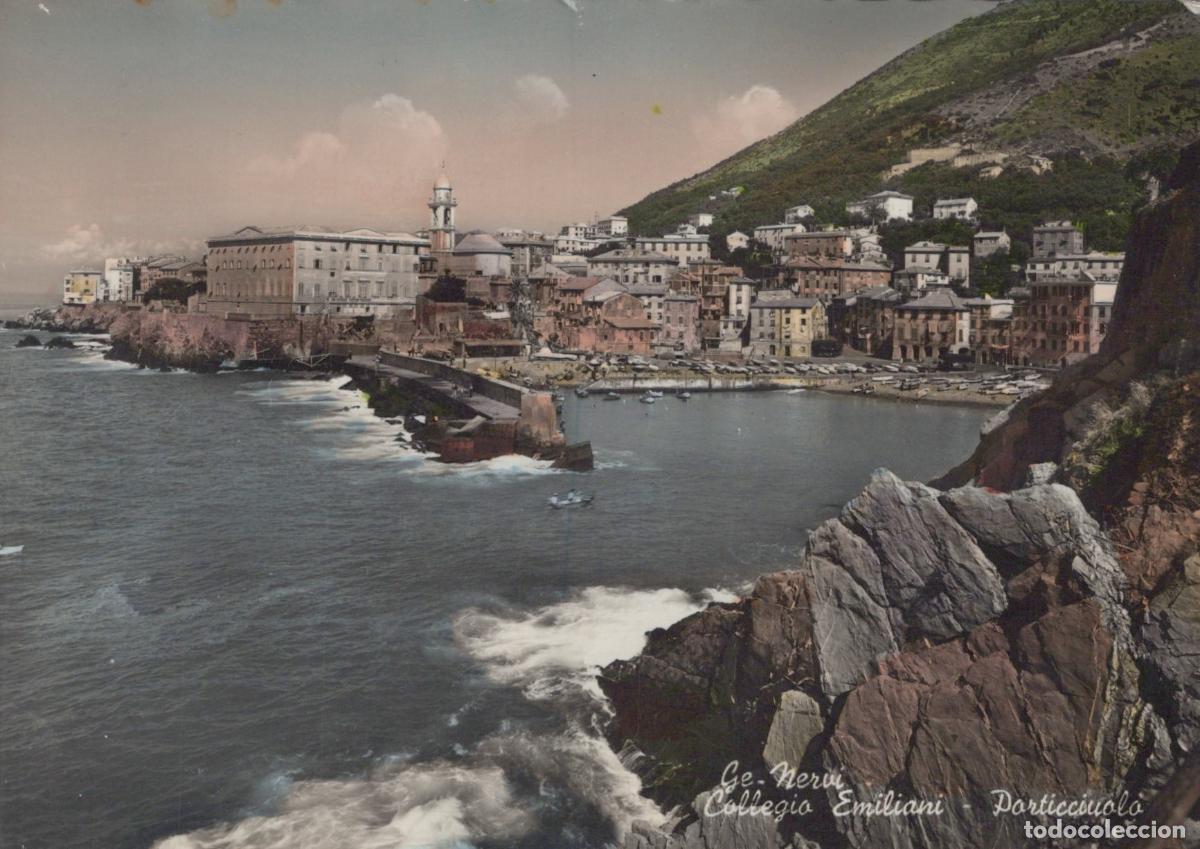 Postkarten: Italy Genoa Nervi Collegio Emiliani Porticciolo Real Photo Unposted *YAP069