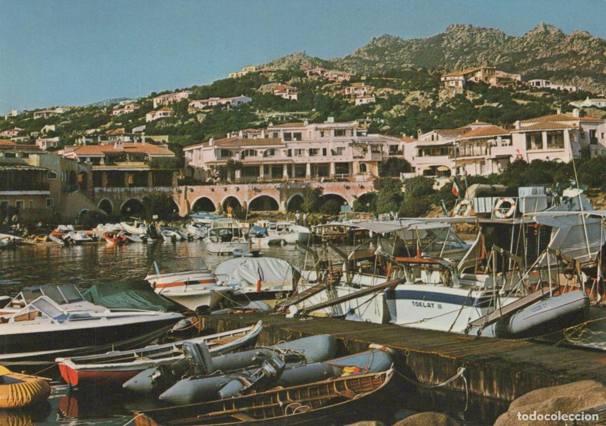 Postcards: Italy Porto Cervo Sardinia Marina With Boats and Hillside Unposted *YAP079