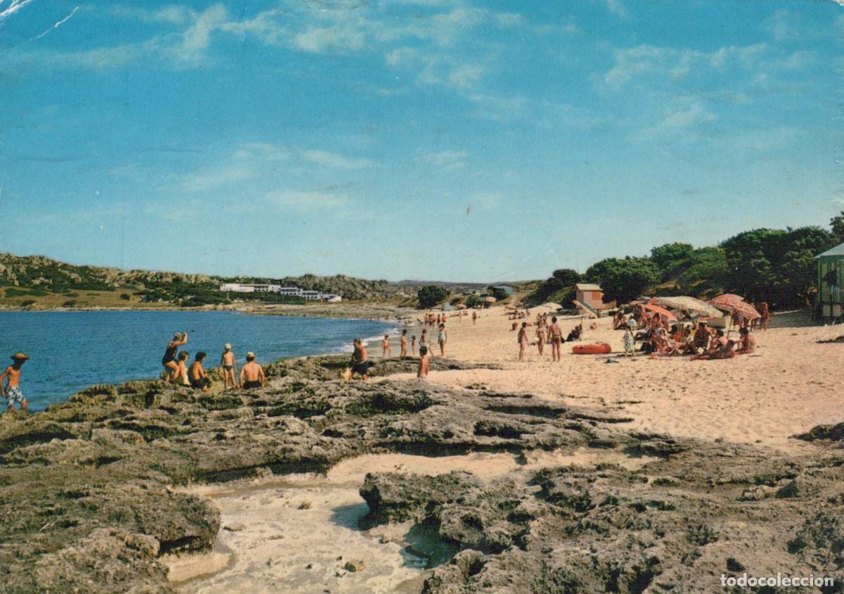 Postcards: Italy Santa Teresa DI Gallura Sardinia Capo Testa Beach With Bathers *YAP084