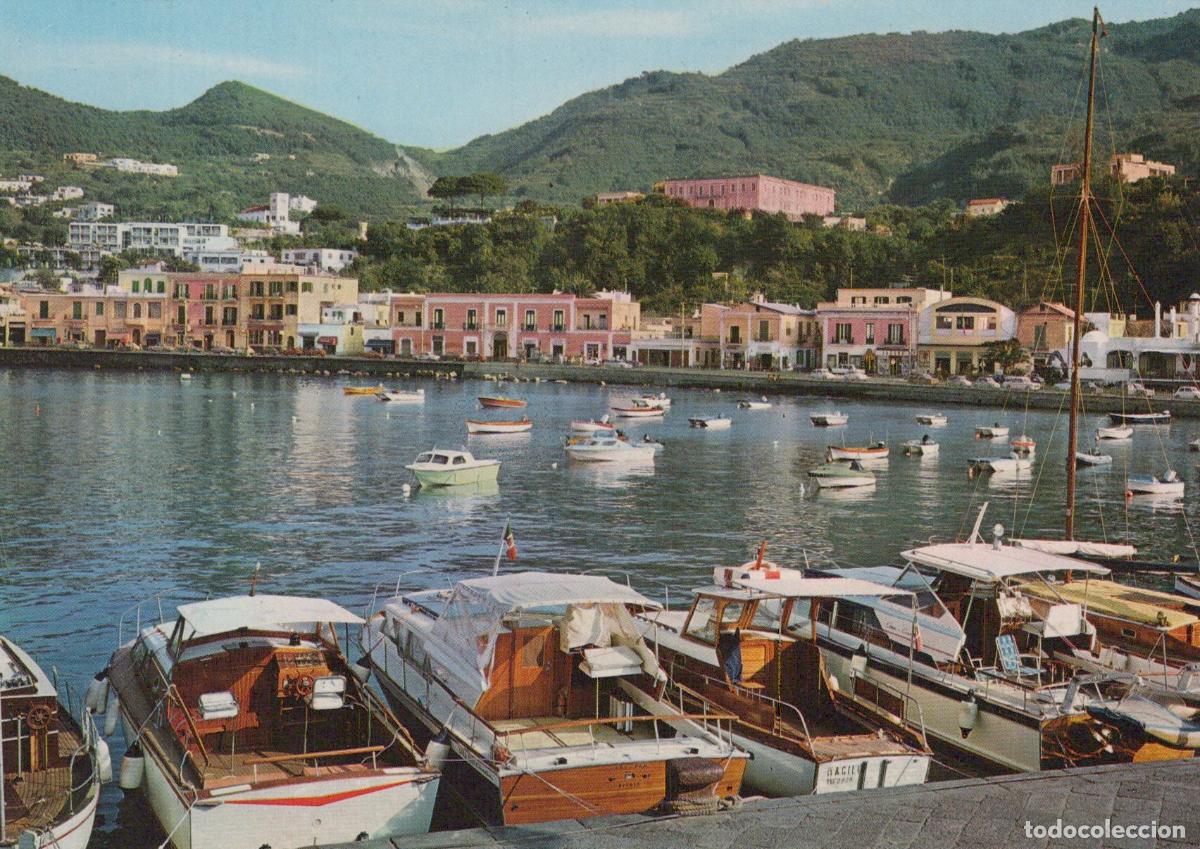 Cartes Postales: Italy Casamicciola Terme Ischia Boats At Mooring Harbor View Unposted *YAP087