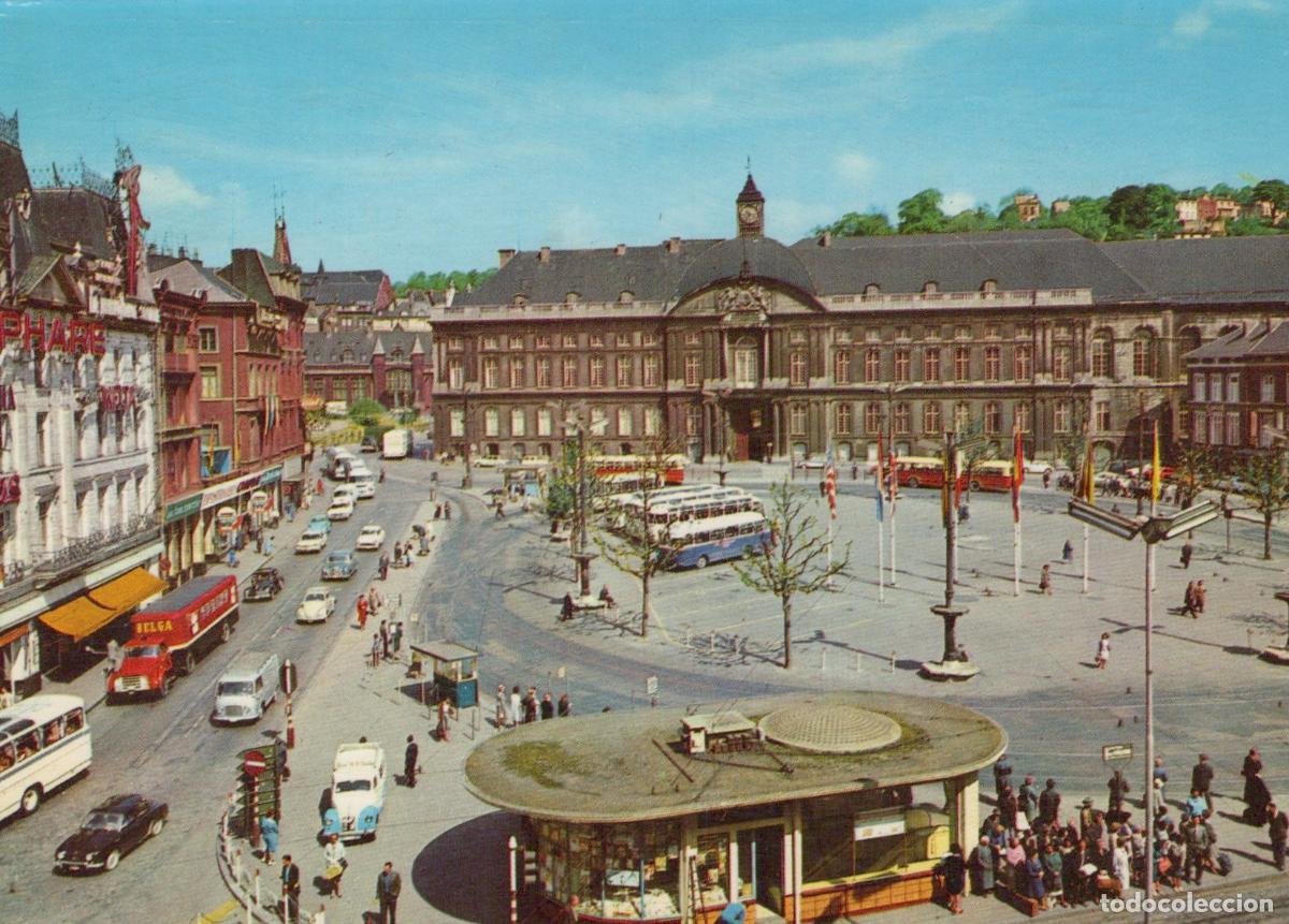 Cartes Postales: Belgium Liege Place St Lambert Square Cityscape With Buses and Cars *YAP094