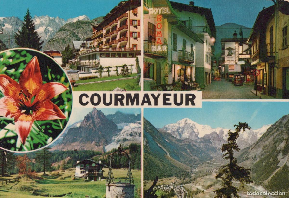 Cartes Postales: Italy Courmayeur Hotel Roma Mont Blanc View *YAP066