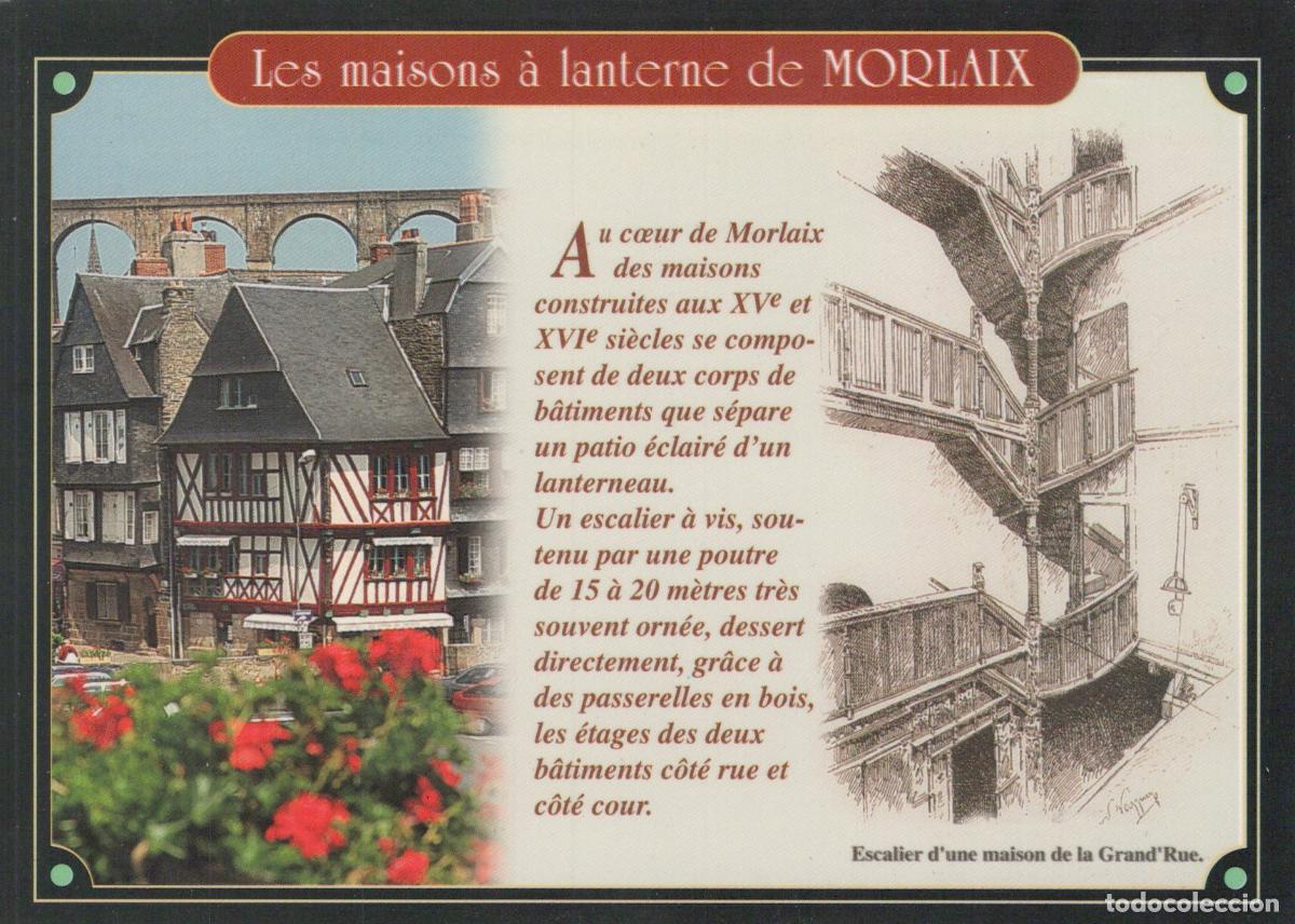 Cartes Postales: France Morlaix Half Timbered Houses Place Allende Lantern Style Unposted *YAP132