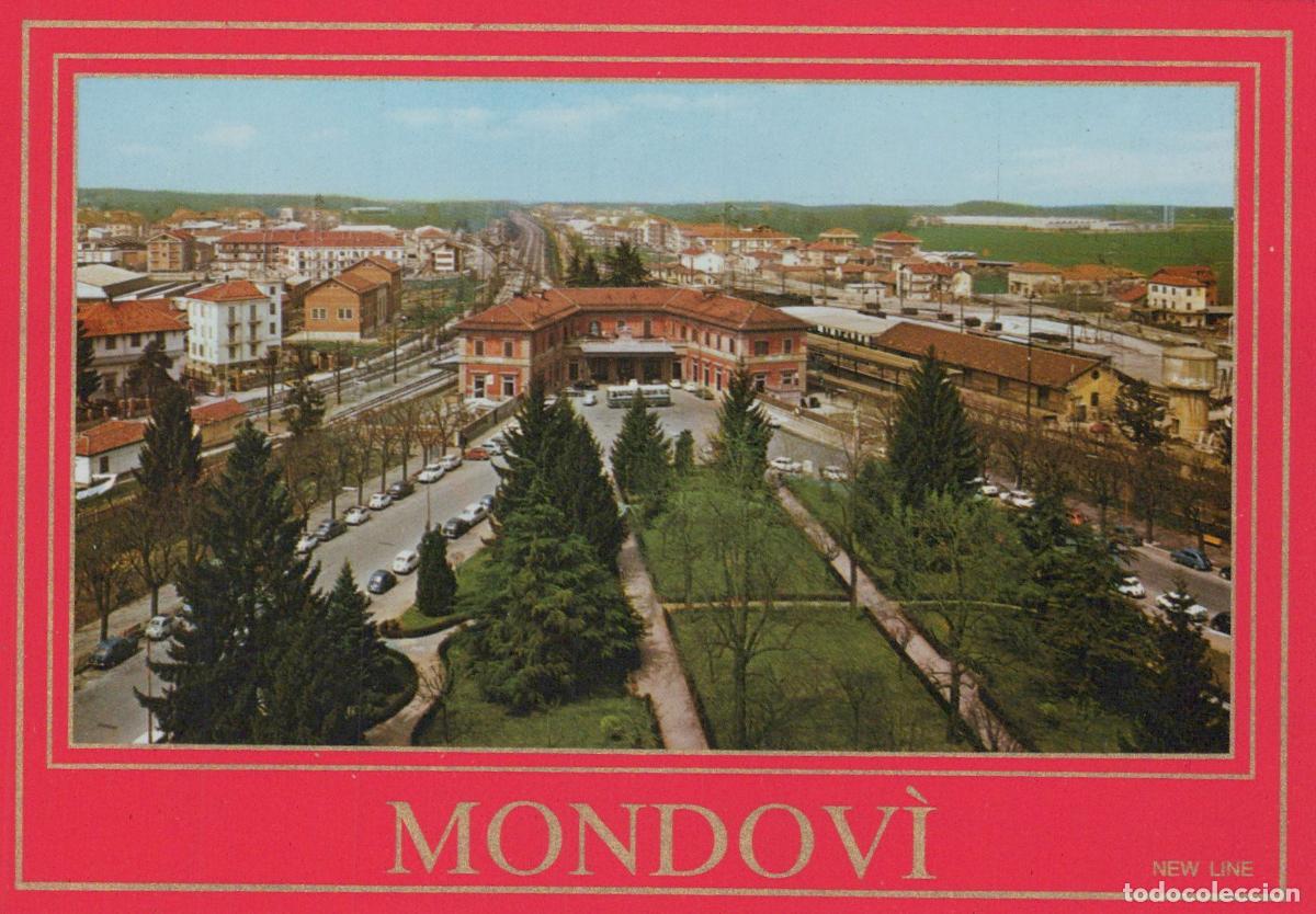 Cartes Postales: Italy Mondovi Station Gardens and Railway Station Panoramic Unposted *YAP103
