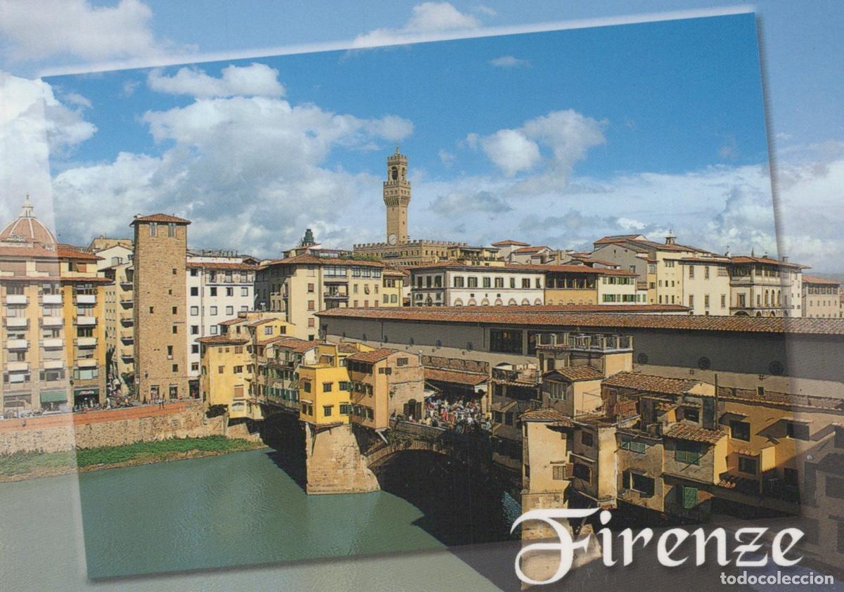 Cartes Postales: Italy Florence Ponte Vecchio Bridge Arno River Cityscape Unposted *YAP101
