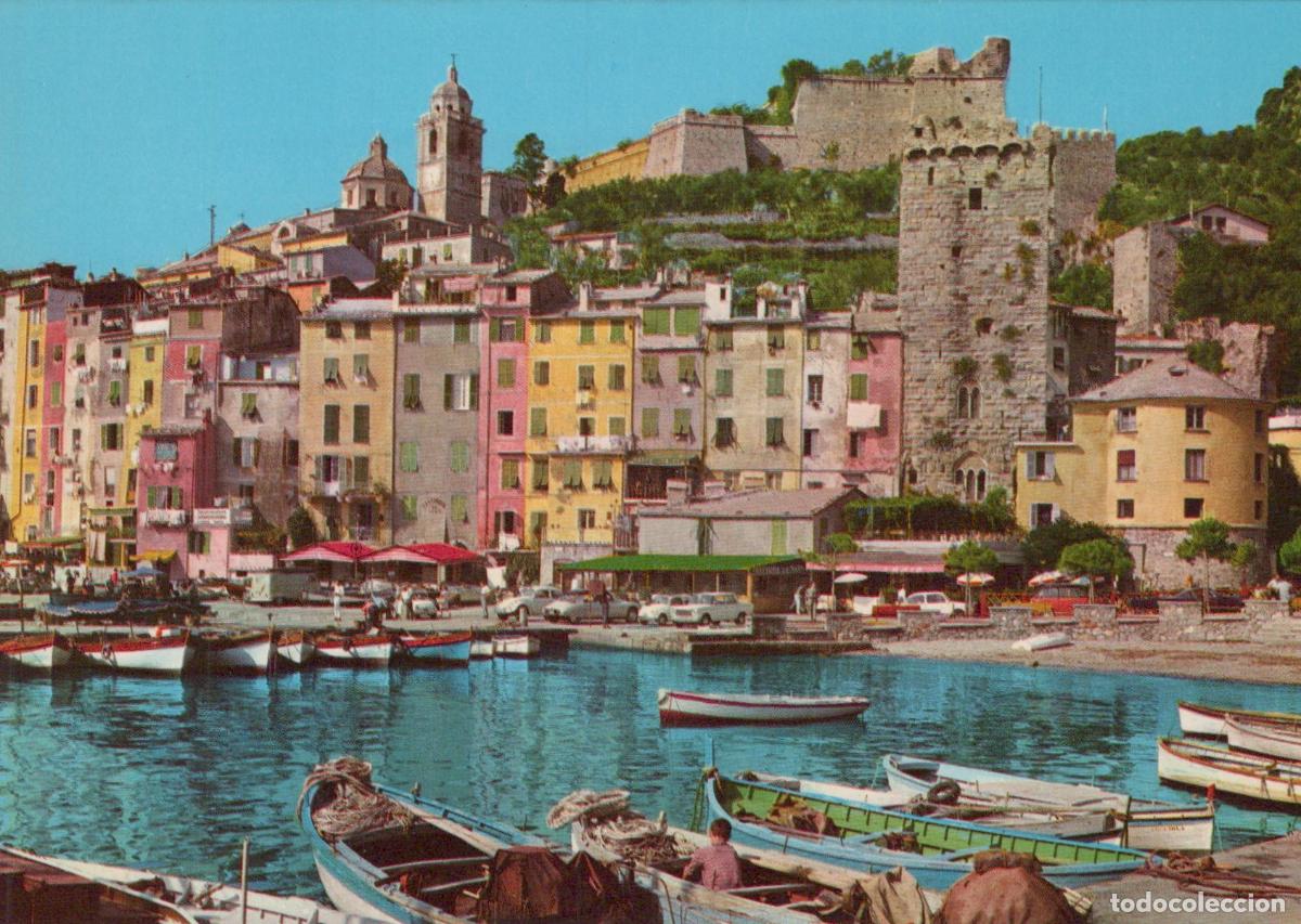 Cartes Postales: Italy Portovenere La Spezia Picturesque Corner Harbor Boats Unposted *YAP174