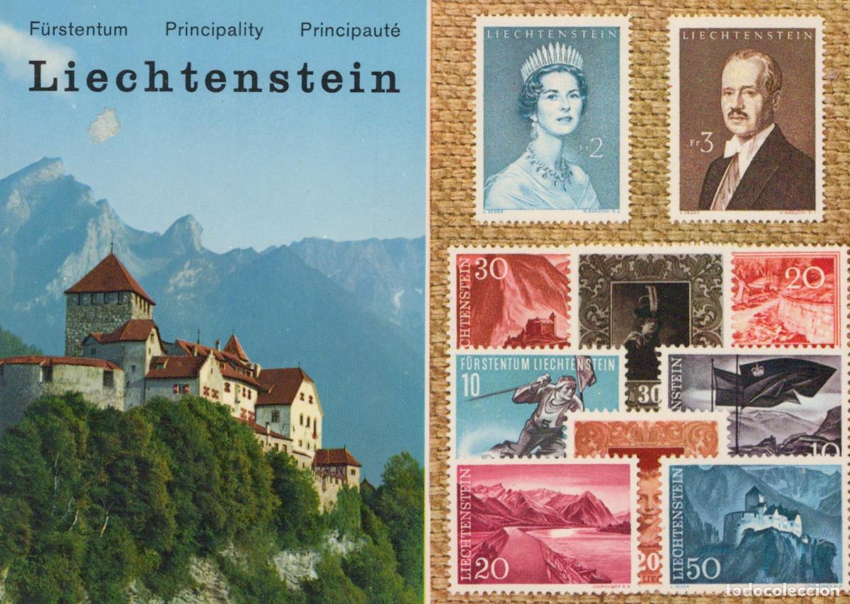 Cartes Postales: Liechtenstein Vaduz Castle With Falknis Mountain and Postage Unposted *YAP179