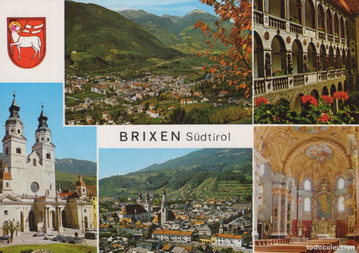 Cartes Postales: Italy Brixen S&uuml;dtirol Multi View Cityscape Cathedral Mountains Unposted *YAP118