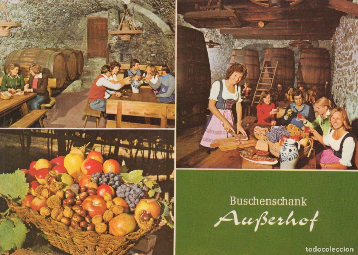 Postcards: Italy Lana South Tyrol Buschenschank Au&szlig;erhof Wine Cellar People Food *YAP199