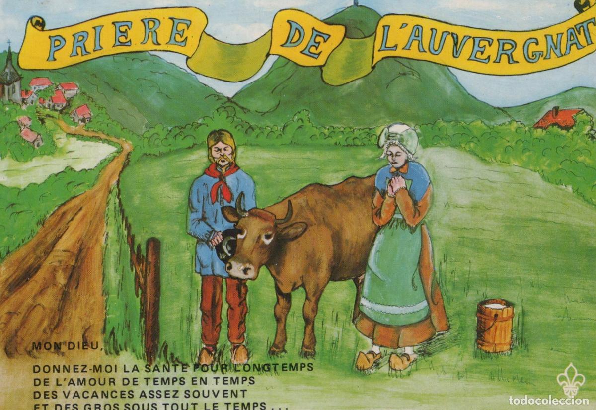 Postcards: France Clermont Ferrand Priere de L Auvergnat Traditional French Prayer *YAP131