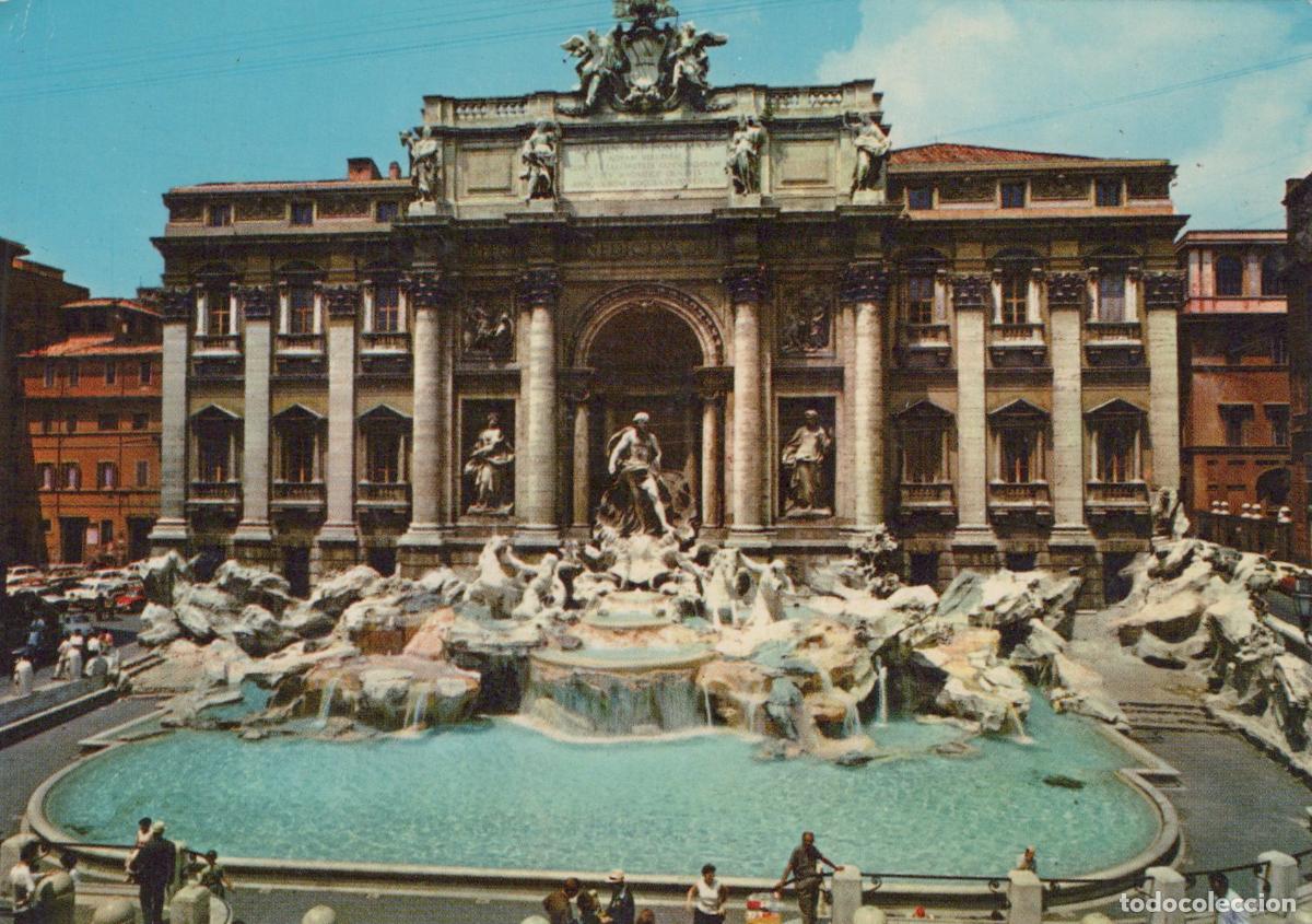 Postcards: Italy Rome Trevi Fountain Fontana DI Trevi Architecture Unposted *YAP252