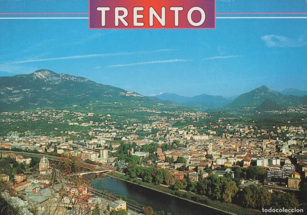 Postcards: Italy Trento Panorama With M Calisio and Celva Cityscape Unposted *YAP166