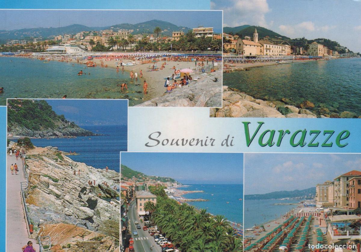 Postcards: Italy Varazze Souvenir DI Beach and Coastal Views *YAP262