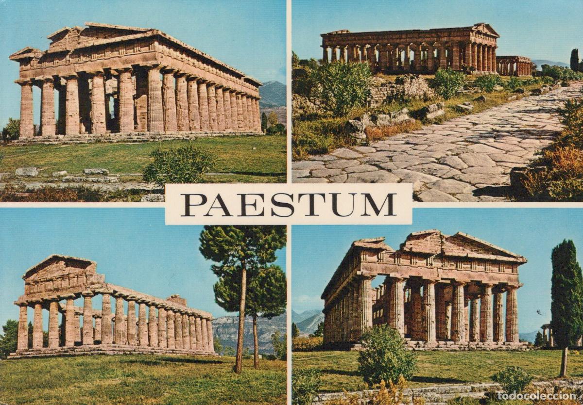 Postcards: Italy Paestum Ancient Greek Temples Multiple Views Historic Ruins *YAP171