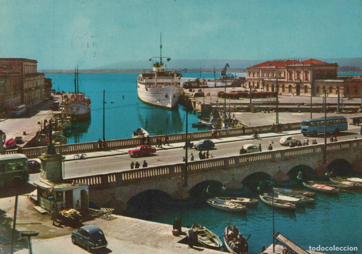 Cartes Postales: Italy Siracusa Bridge Umberto Corso and Maritime Landing Place Sicily *YAP267