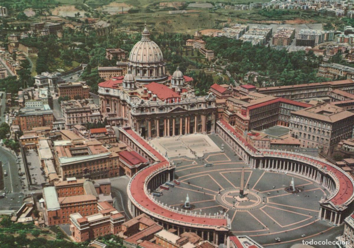 Cartes Postales: Vatican City St Peter's Basilica and Square Aerial View *YAP180