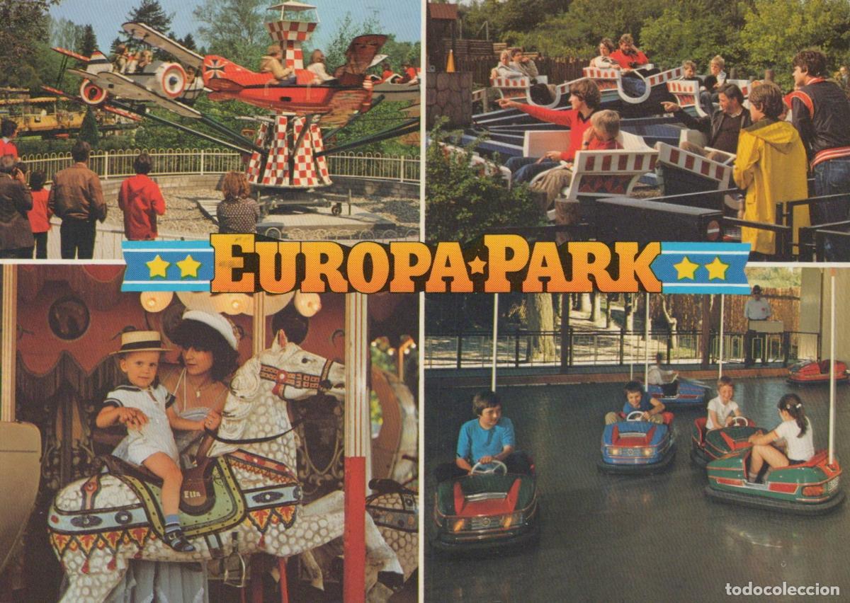 Cartes Postales: Germany Rust Europa Park Carousel Bumper Cars Roller Coaster 1986 *YAP279