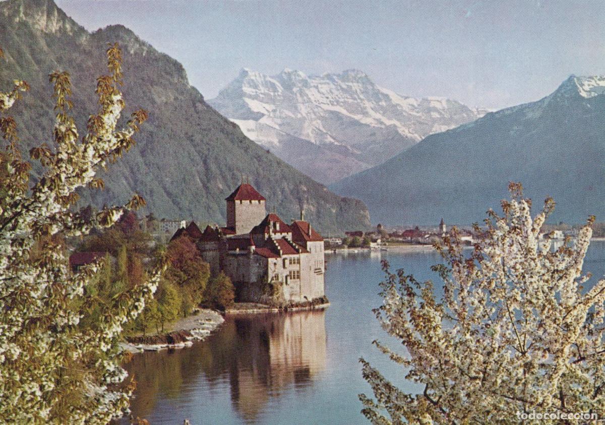 Cartes Postales: Switzerland Montreux Chillon Castle Lake Geneva Dents du MIDI Unposted *YAP181