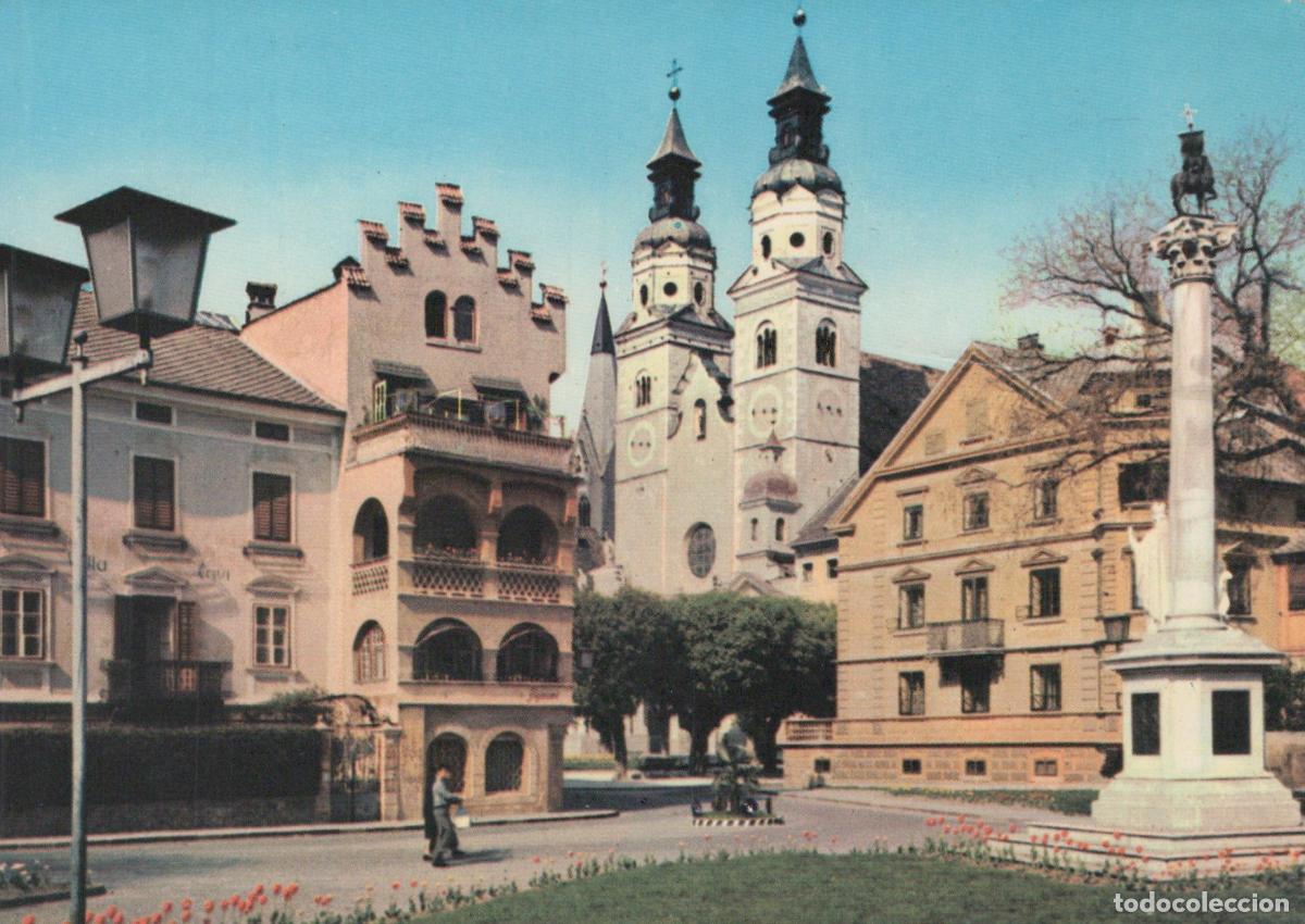 Cartes Postales: Italy Bressanone Brixen Cathedral Square With Duomo and Column *YAP201