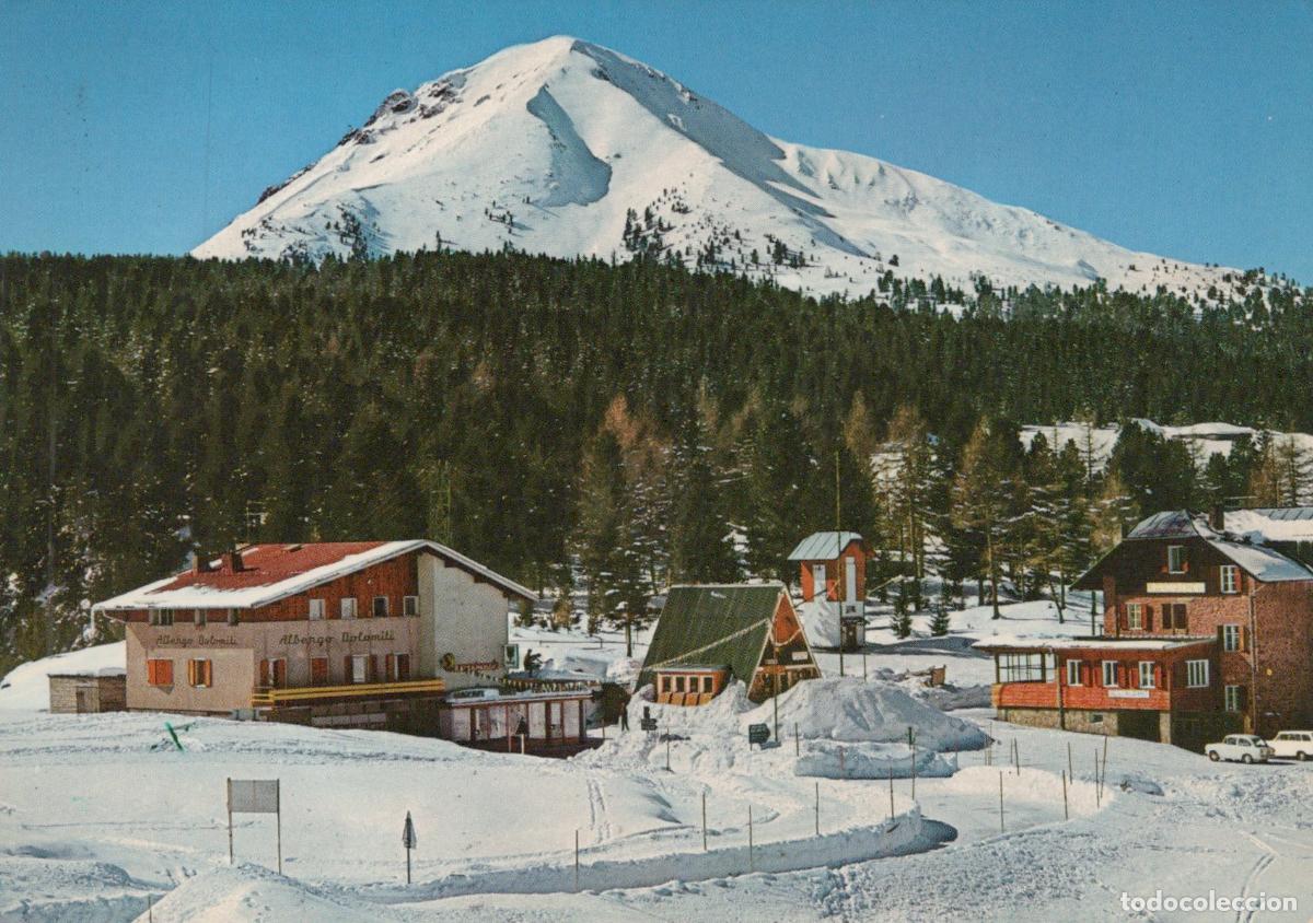 Cartes Postales: Italy Passo Lavaz&egrave; Corno Nero M 1808 Winter Landscape With Hotels *YAP322