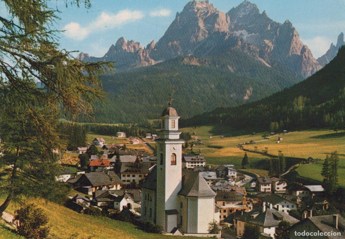 Cartes Postales: Italy Sesto Dolomiti Mountains Village With Church Landscape View *YAP324
