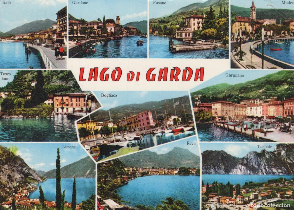 Postales: Italy Lake Garda Lago DI Garda Multi View Salo Gardone Fasano Maderno *YAP338