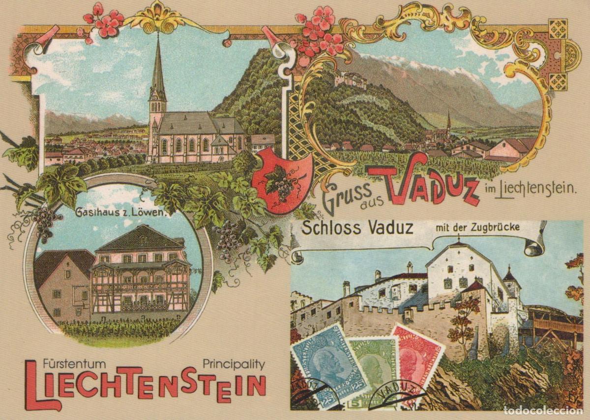 Postcards: Liechtenstein Vaduz Castle Gasthaus zum L&ouml;wen Vintage Unposted *YAP226