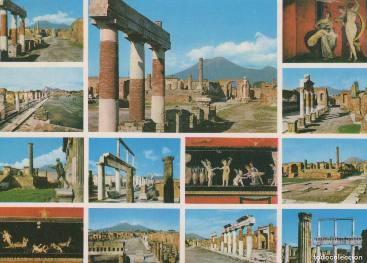 Postcards: Italy Pompeii Ancient Roman Ruins and Frescoes Multi View *YAP353