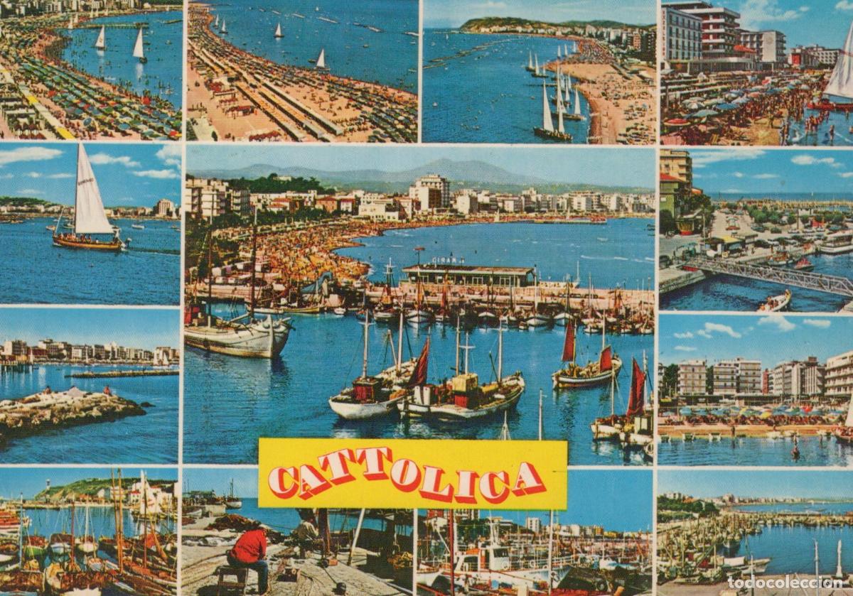 Postcards: Italy Cattolica Multi View With Beaches Harbor and Cityscape *YAP375